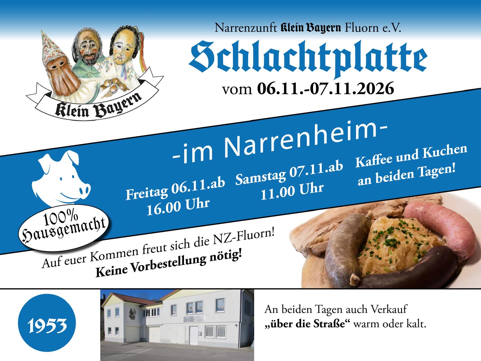 Flyer Schlachtplatte Fluorn